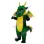 Majestic Huge Green Dragon Mascot Costume