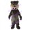 Smirking Grey Beaver Mascot Costume