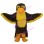Experienced Brown & Yellow Eagle Mascot Costume
