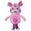 Cartoon Pink Pig With Four Ears Mascot Costume