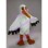 Hairy Egret Mascot Costume With Long Pointed Beak