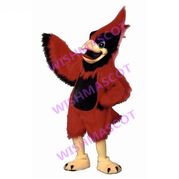 Pleased Eagle Mascot Costume With Black Fur On Chest