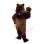 Beaver Mascot Costume With Brown Fur
