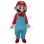 Mario Mascot Costume In Blue Overalls