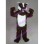 Furry Brown & White Badger Mascot Costume