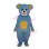 Light Blue Pocket Bear Mascot Costume