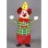 Interesting Green Grid Clown Mascot Costume