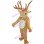 Reindeer Mascot Costume With Forked Antlers