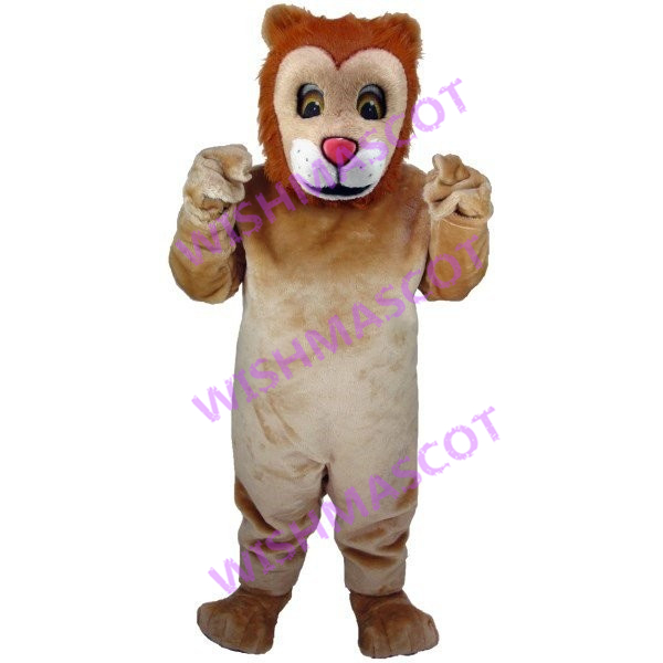 Lively Young Lion Mascot Costume
