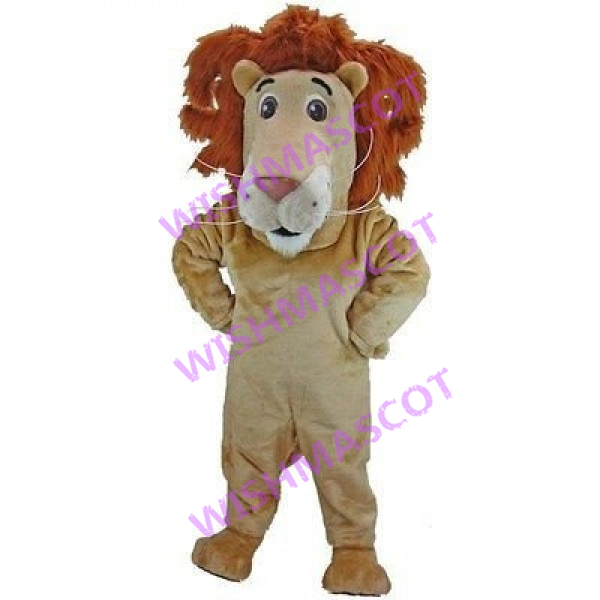 Lion With Messy Mane Mascot Costume