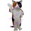Affable White Cat Mascot Costume