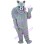 Gray Furry Squirrel Mascot Costume