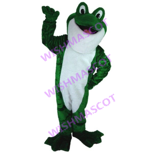 Lively Big Face Frog Mascot Costume