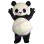 Pleasing Furry Panda Mascot Costume