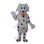 Dalmatian Mascot Costume With Orange Collar