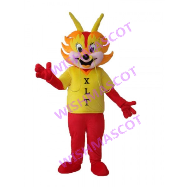 Festive Chinese Red Dragon Mascot Costume