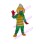 Green & Yellow Bird Mascot Costume With Lines