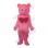 Pink Bear With Big Bow Mascot Costume