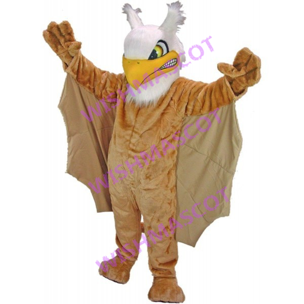 Flying White Head Eagle Mascot Costume