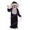 White Dog With Robe Mascot Costume