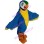 Blue & Yellow Furry Parrot Mascot Costume