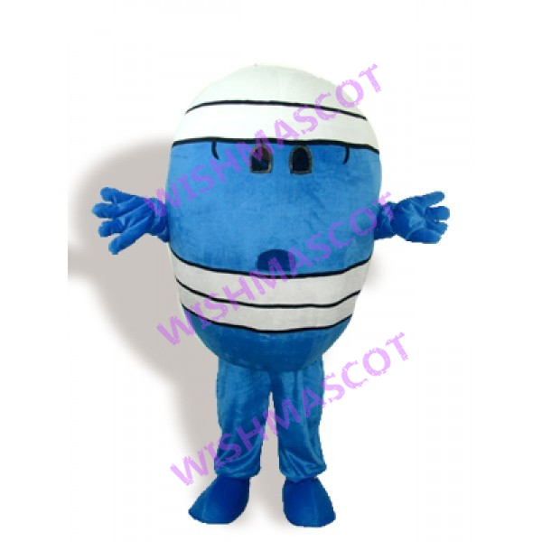 Cartoon Blue & White Ball Mascot Costume