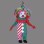 Christmas Clown Mascot Costume With Colorful Hair
