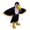 Blue-eyed Eagle Mascot Costume With Long Beak