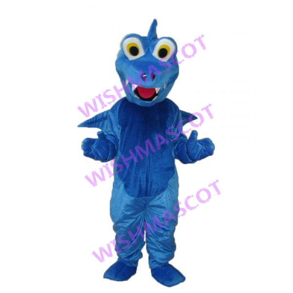 Blue Flying Dragon Mascot Costume