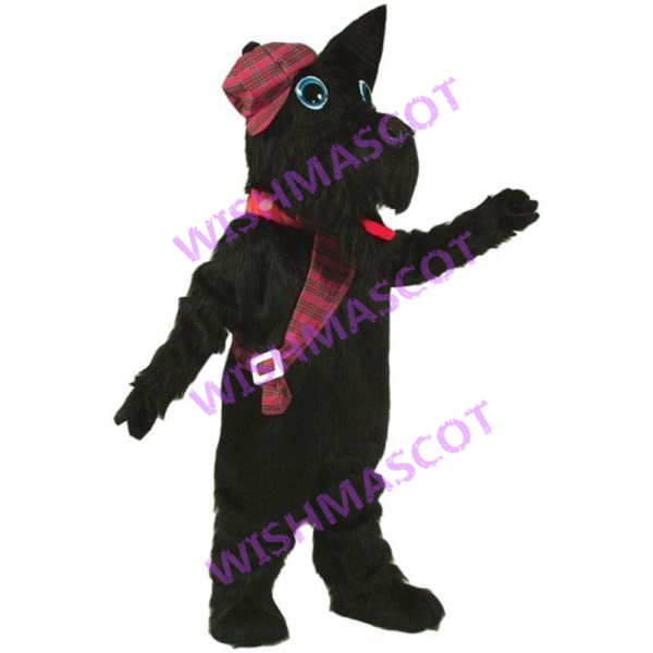 Rigorous Dog Mascot Costume Wearing Detective Hat