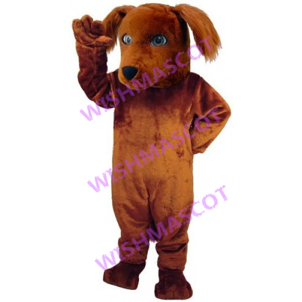Sociable Brown Dog Mascot Costume