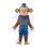 Monkey Mascot Costume Wearing Blue Gown