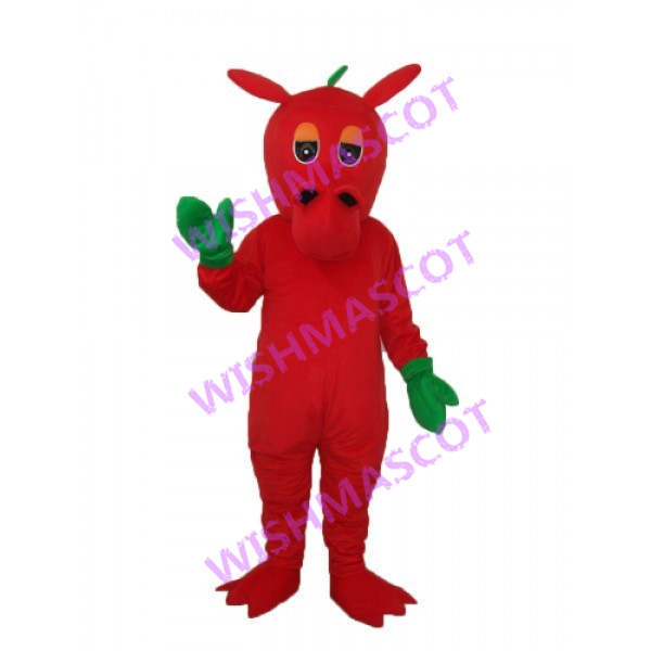 Insensate Red Dragon Mascot Costume
