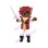 Pirate Bear Holding Long Sword Mascot Costume