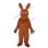 Stunned Brown Kangaroo Mascot Costume