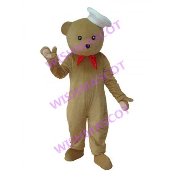 Confectioner Brown Bear Mascot Costume