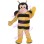 Round Face Bee Mascot Costume