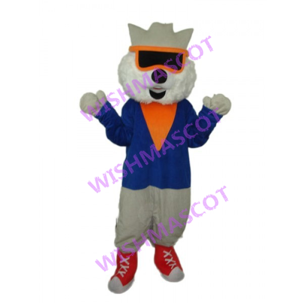 Hip Pop Bear With Sunglasses Mascot Costume