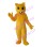 Triangular Eyes Yellow Cat Mascot Costume