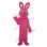 Tall Slim Pink Bunny Mascot Costume