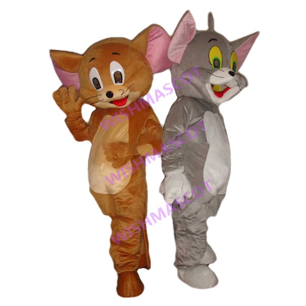 Cute Cartoon Tom And Jerry Mascot Costume