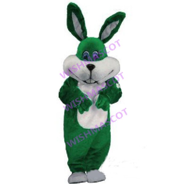 Lovely Green Bunny Mascot Costume 