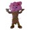 Adult Cartoon Pink Creamy Ice Cream Cone Mascot Costume 