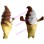 Deluxe Ice Cream Cone Mascot Costume For Halloween Party