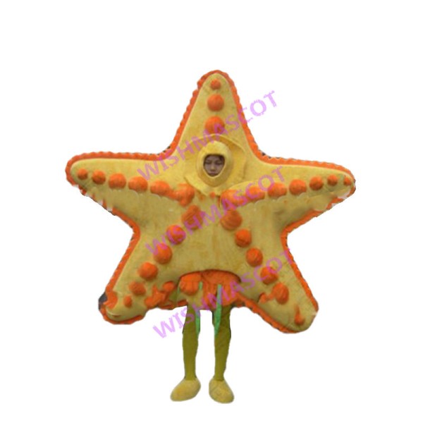 Deluxe Yellow Starfish Mascot Adult Costume 