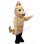 Lightweight Cartoon Beige Fish Mascot Adult Costume 