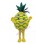 Deluxe Cartoon Pineapple Mascot Adult Costume 