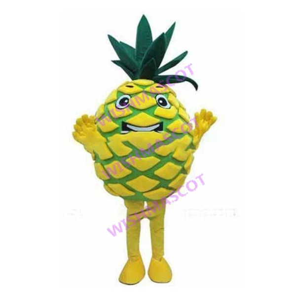 Deluxe Cartoon Pineapple Mascot Adult Costume 