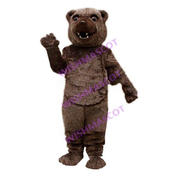Fierce Grizzly Bear Mascot Costume 