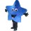 Lightweight Cartoon Blue Star Mascot Costume 